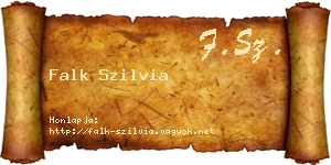 Falk Szilvia névjegykártya