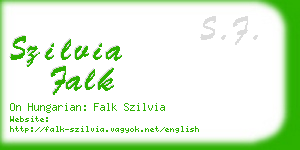 szilvia falk business card